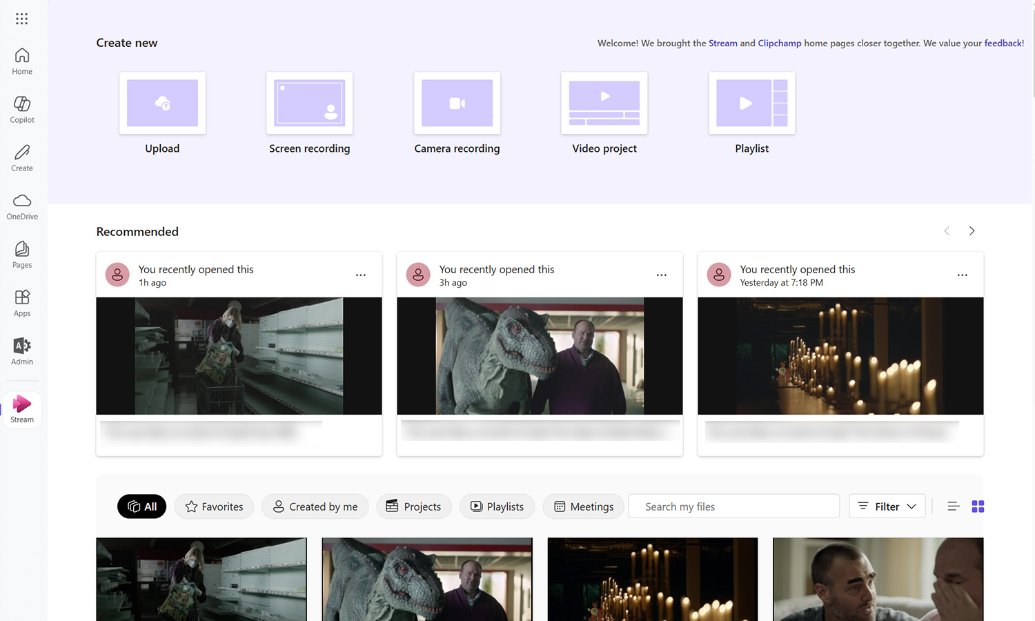 Microsoft 365 Stream Preview