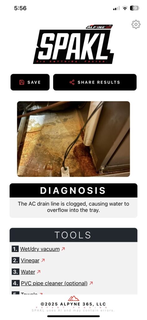 SPAKL- DIY AI Assistant by Alpyne 365- How to Fix HVAC Condensate Line