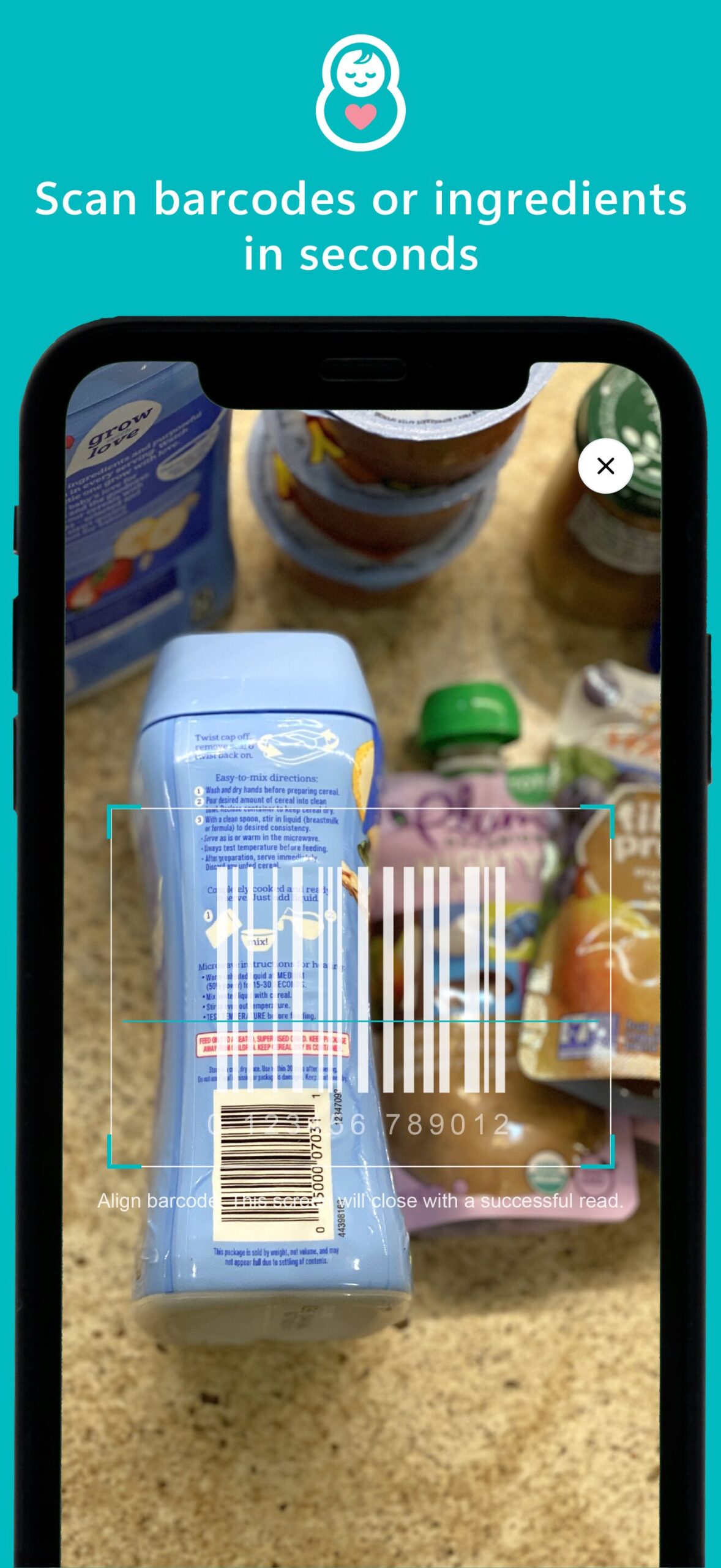 Mira Mom & Baby Product Scan Alpyne 365 iOS & Android