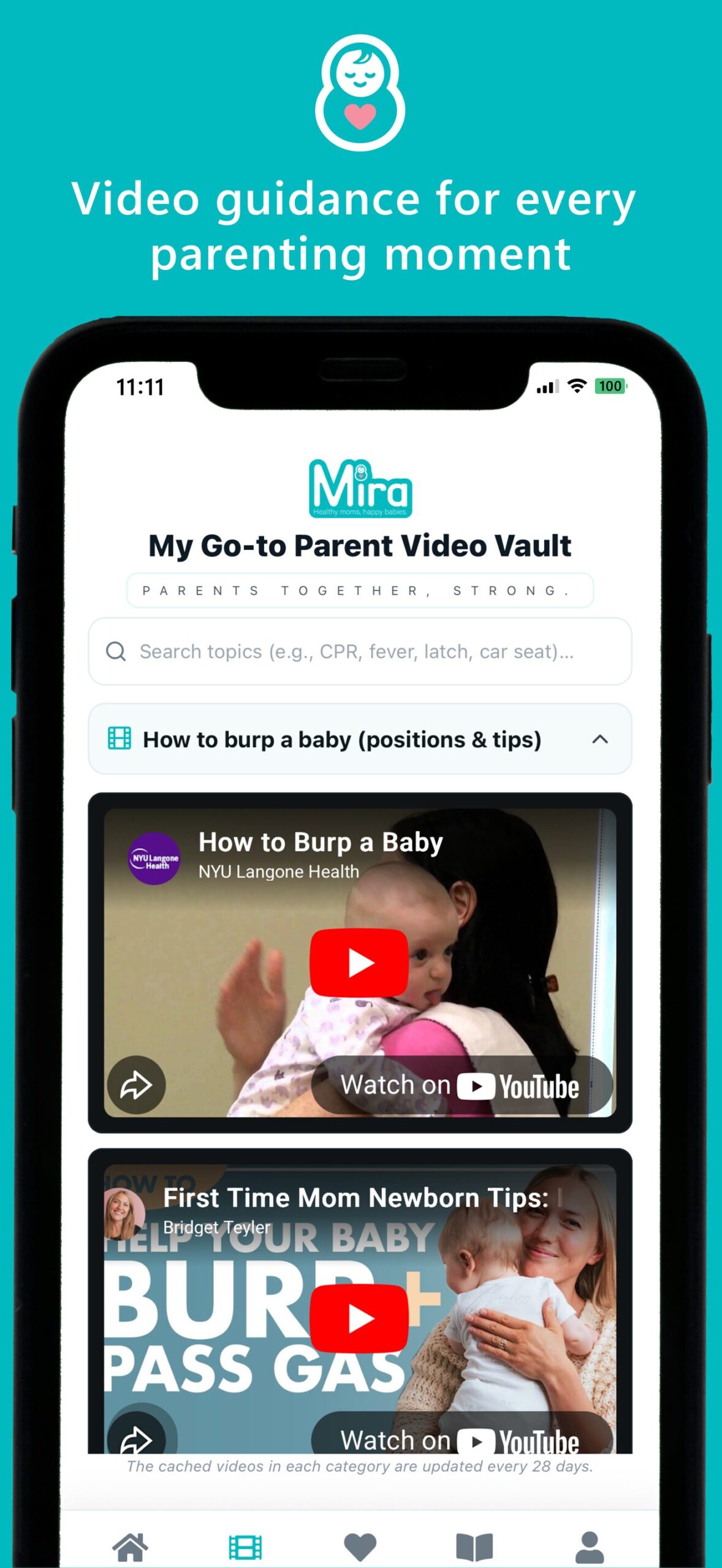 Mira Mom & Baby Product Scan Alpyne 365 iOS & Android