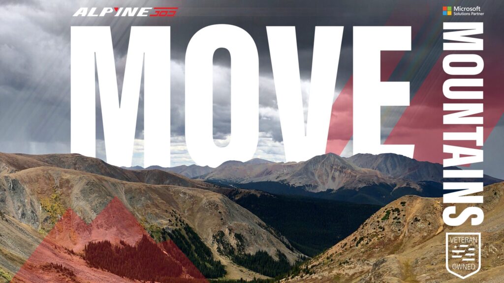 John Boarman Alpyne 365- Microsoft Partner- Move Mountains- Background
